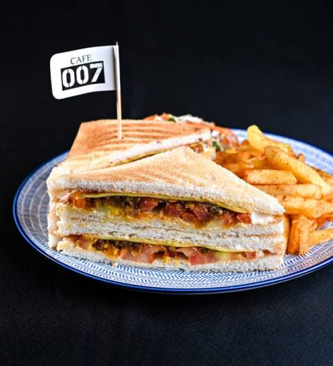 CHEESE ONION & TOMATO SANDWICH